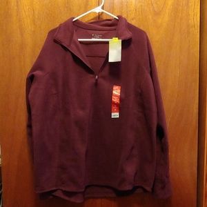 1/4 zip fleece sweatshirt